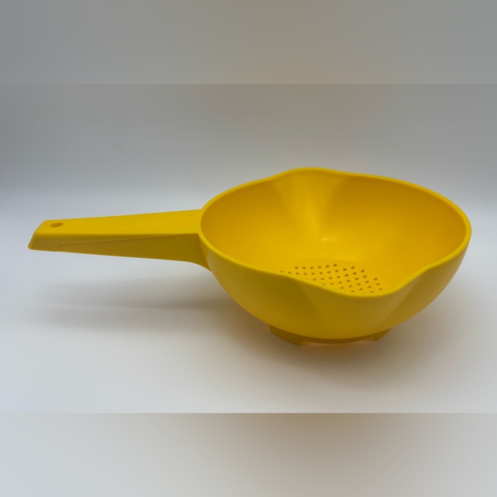 Vintage Tupperware Yellow Strainer